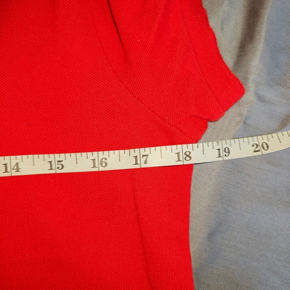 Polo Ralph Lauren Red Mesh Mini Polo Dress Women's Size M - Picture 5 of 10